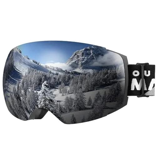 OutdoorMaster Ski Goggles PRO, OTG Snow Goggles with Interchangeable Lens, 21cm (8.27in) x 9.5cm (3.74in) thumbnail 1