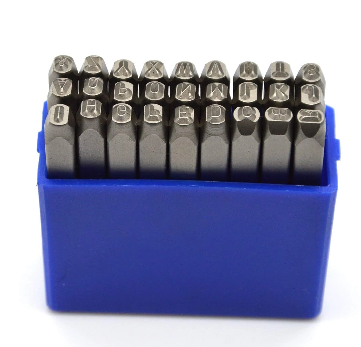 WKSTOOL Heavy Duty Steel Stamp Set 1.5mm | Professional Metal & Leather Marking Kit - main product image