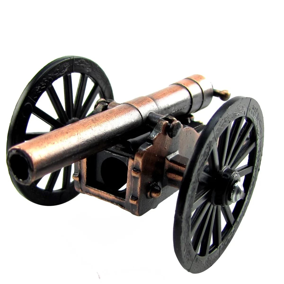 TG,LLC Civil War Cannon Die Cast Miniature Replica Pencil Sharpener | Vintage Artillery Decor (4"L x 2"W x 1.5"H)