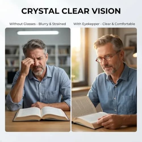 Eyekepper 1.75 Diopter Round Reading Glasses for Men & Women, Tortoise Frame | Spring Hinges, Scratch-Resistant Lenses thumbnail 3
