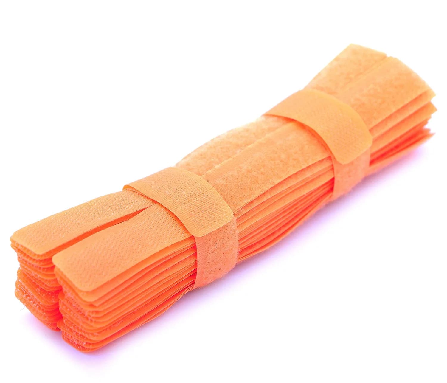 PASOW Reusable Cable Ties 50 Pack 7 Inch Black | Cord Management Solution for Electronics & Home — Orange