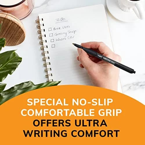 BIC Soft Feel Retractable Ballpoint Pens, Medium Point 1.0mm, 36-Count Pack | Smooth Ink Flow thumbnail 5