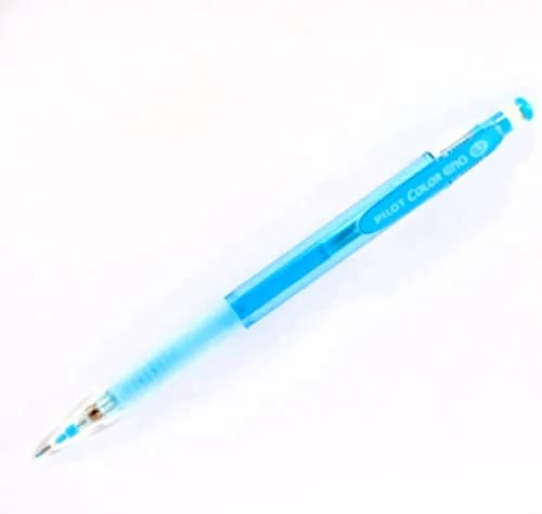 Pilot Color Eno Soft Blue Set, 0.7mm Mechanical Pencil + Lead, 10 Leads | Smooth Blue Ink, Refillable, Japan Import thumbnail 2