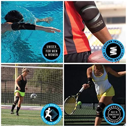 Copper Fit Pro Series Compression Knee Sleeve XX-Large | Knee Support for Pain Relief thumbnail 4