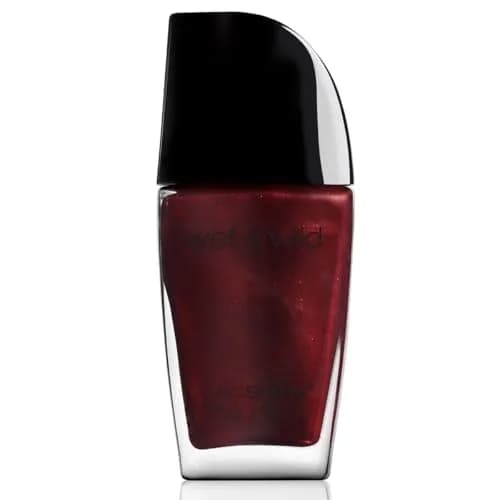wet n wild Wild Shine Nail Polish | Red Burgundy Frost | 0.41 Fl Oz (12ml) | High-Shine, Long-Wear thumbnail 1