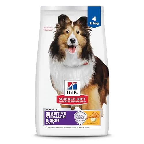 Hill's Science Diet Sensitive Stomach & Skin Dry Dog Food Chicken Recipe 1.81 kg (4 lb) | Vet Recommended for Digestive & Skin Health thumbnail 1