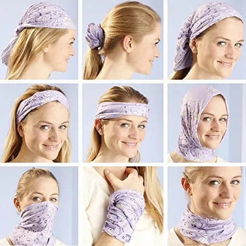 KALILY Tie Dye Microfiber Headband Bandana Face Shield Neck Gaiter 25x48cm (9.5x19 Inch) | 12 Ways to Wear for Sun & Cold Protection thumbnail 6