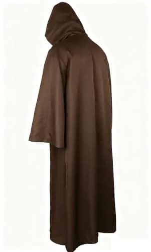 GOLDSTITCH Men Hooded Robe Cloak Knight Costume | Halloween Cosplay Outfit (in US sizes) thumbnail 2