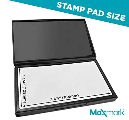 MaxMark Large Dry Stamp Pad 4-1/4" x 7-1/4" | Premium Felt Pad for Stamping thumbnail 3