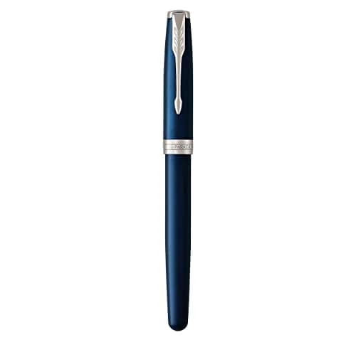 Parker Sonnet Blue Lacquer Rollerball Pen with Palladium Trim, Fine Point Black Ink (1931535) | Smooth Ink Flow thumbnail 4