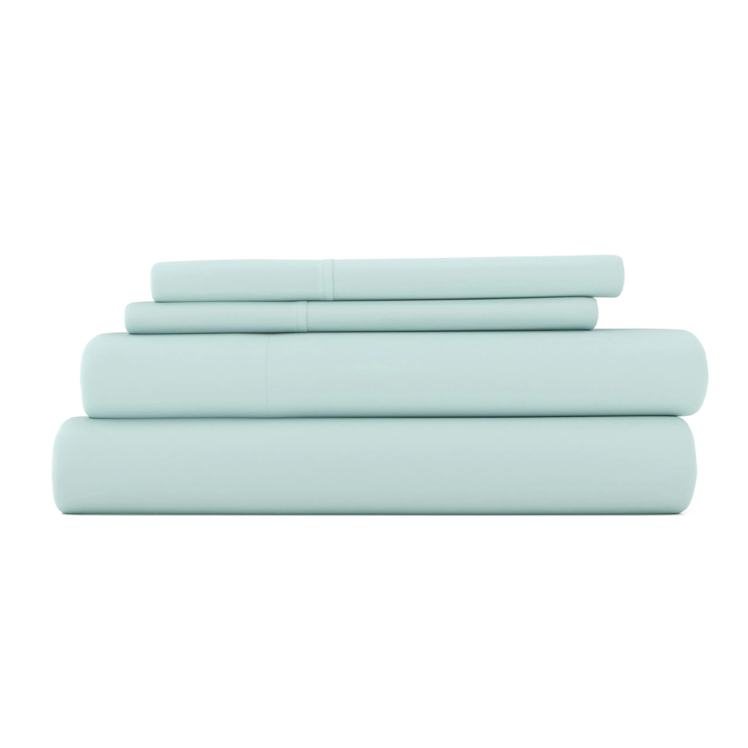 Linen Market Twin Bed Sheets Aqua | Deep Pocket Microfiber for Cooler Sleep - main product image