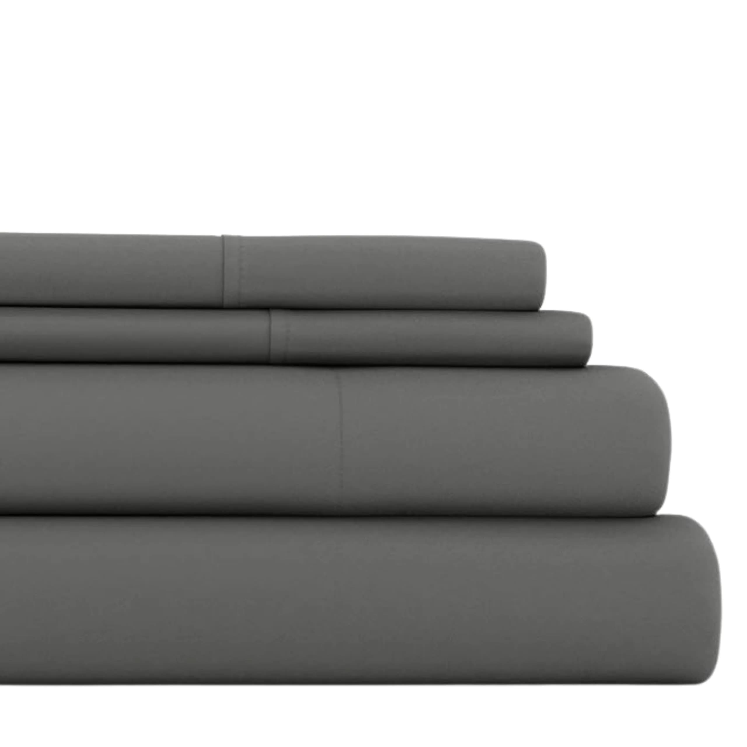 Linen Market Twin Bed Sheets Navy | Deep Pocket Microfiber for Cooler Sleep — Cozy Gray / Twin