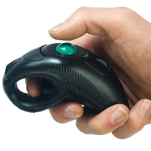 YUMQUA Wireless Finger Trackball Mouse | Ergonomic Design, 4-Level DPI, Ambidextrous, 10M Range thumbnail 1