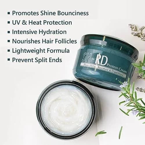SH-RD Protein Cream Leave-In Conditioner 80ml (2.71 Fl Oz) | Repairs Dry Damaged Hair with Silk Protein & Rosemary thumbnail 2