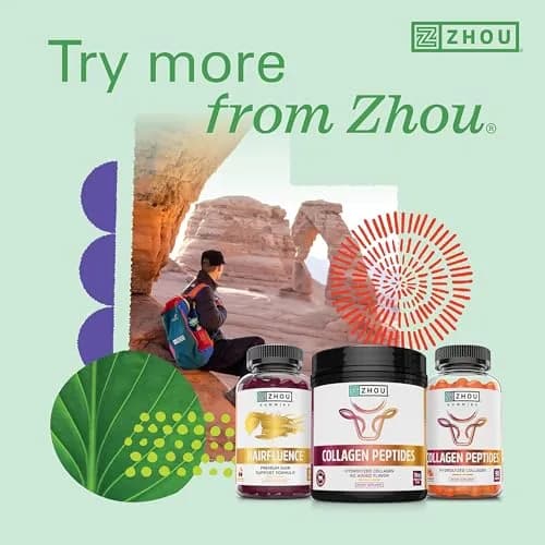 ZHOU Hairfluence Supplement - 60 Veggie Capsules | Supports Healthy Hair & Nails thumbnail 5