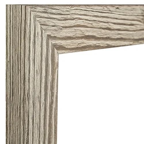 Craig Frames 5x7 inch (17.78cm) White Faux Barnwood Picture Frame with Glass | Modern Wall & Tabletop Decor thumbnail 3