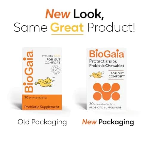 BioGaia Kids Probiotic | Ease Tummy Discomfort & Constipation | Lemon Lime Chewables for Kids thumbnail 2