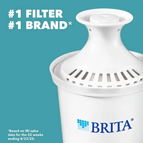 BRITA Water Filter Pitcher 6-Cup | BPA Free, Lasts 2 Months, White thumbnail 2