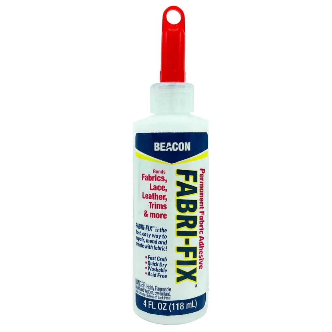 Beacon Fabri-Fix Bonding Solution 118ml (4 Fl Oz) | Permanent Fabric & Leather Adhesive