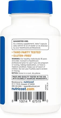 Nutricost CoQ10 100mg thumbnail 5