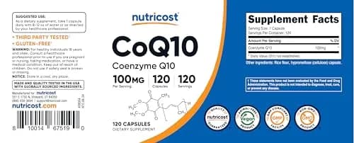 Nutricost CoQ10 100mg thumbnail 6