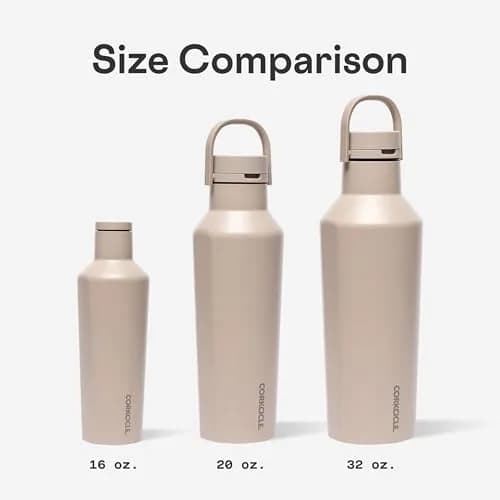 Corkcicle Classic Canteen 16 oz Triple Insulated Bottle, Gloss White | Keeps Drinks Cold 25 Hrs, Hot 12 Hrs thumbnail 7