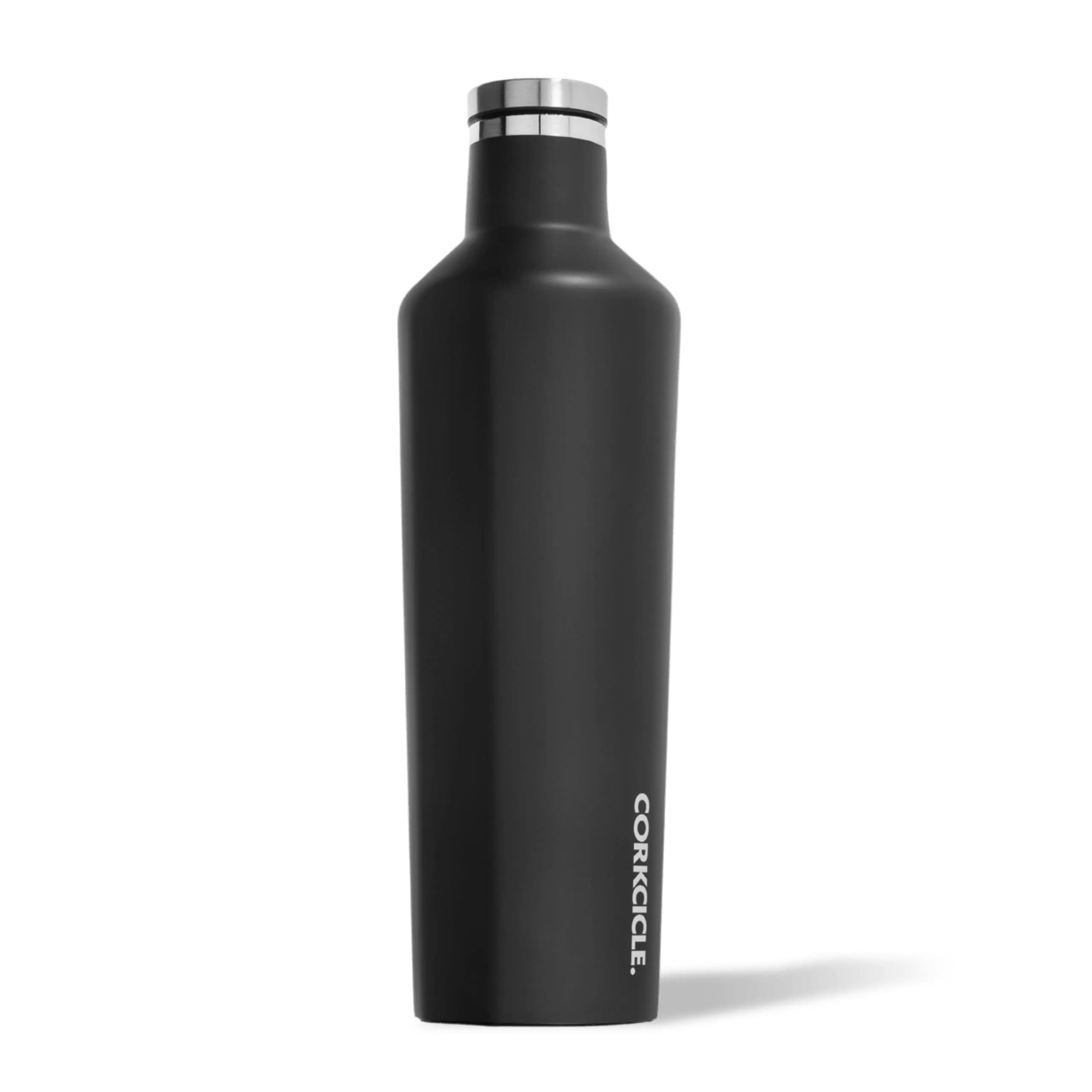 Corkcicle Classic Canteen 25 oz (740 ml) Triple Insulated Bottle | Ceramic Slate — Black / 25 Ounces