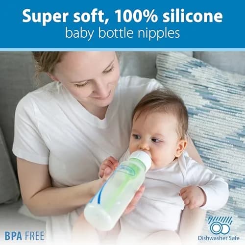 Dr. Brown's Narrow Level 3 Medium-Fast Flow Nipple, 6m+, 6-Pack | Clinically Proven Anti-Colic Nipple thumbnail 7