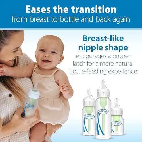 Dr. Brown's Narrow Level 1 Slow Flow Nipple, 0m+, 6-Pack | Clinically Proven Anti-Colic Nipple thumbnail 3