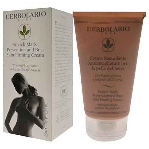 L'Erbolario Stretch Mark Prevention and Bust Skin Firming Body Cream 4.2 oz | Hydrates & Tightens for Dry Skin thumbnail 4