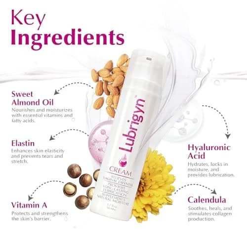 Lubrigyn Cream for Feminine Care 1.7 fl oz | Moisturizing Intimate Lubricant with Hyaluronic Acid thumbnail 3