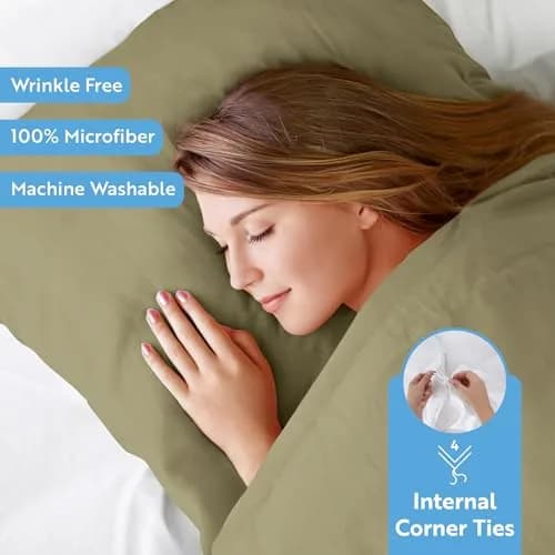 Linen Market Soft Brushed Microfiber Duvet Cover Set King | Luxurious & Durable thumbnail 2