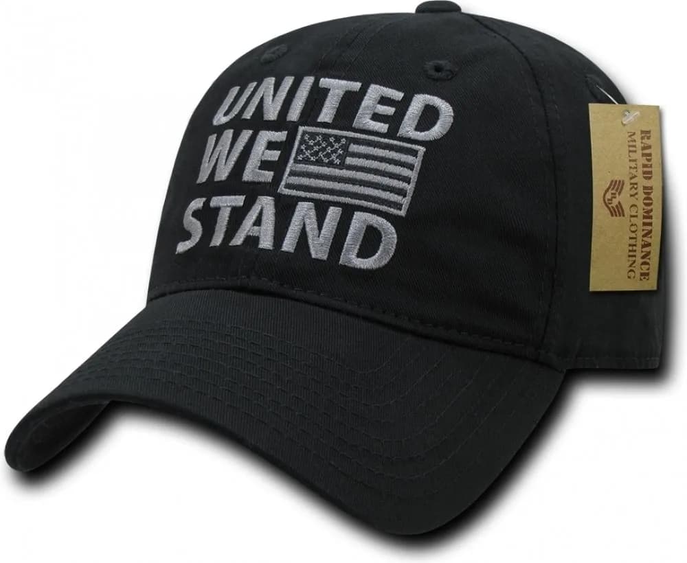 Rapid Dominance Relaxed Graphic Cap, Khaki | Classic Dad Hat Fit & Embroidered Logo — Black / One Size