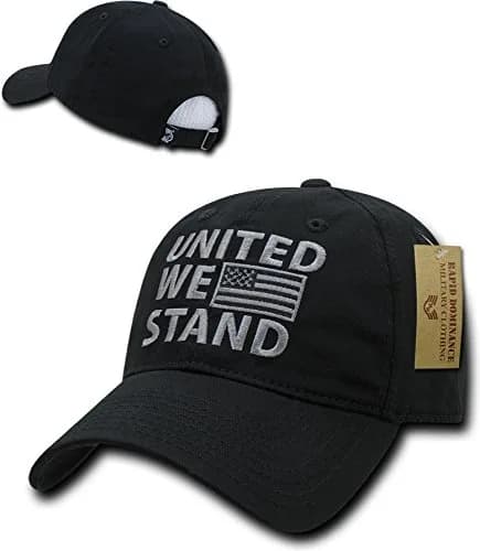 Rapid Dominance Relaxed Graphic Cap, Black | Classic Dad Hat with Embroidered Logo (One Size) thumbnail 2