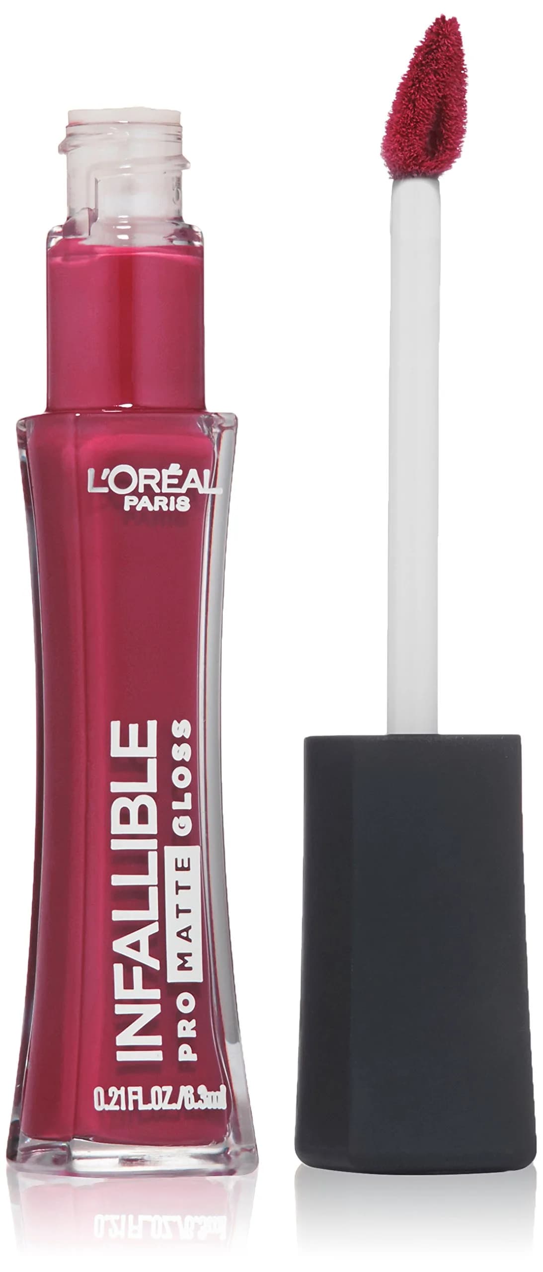 L'Oreal Paris Infallible Lip Pro Matte Gloss Aphrodite Kiss | Demi-Matte Liquid Lipstick 0.21 Fl Oz — Rebel Rose