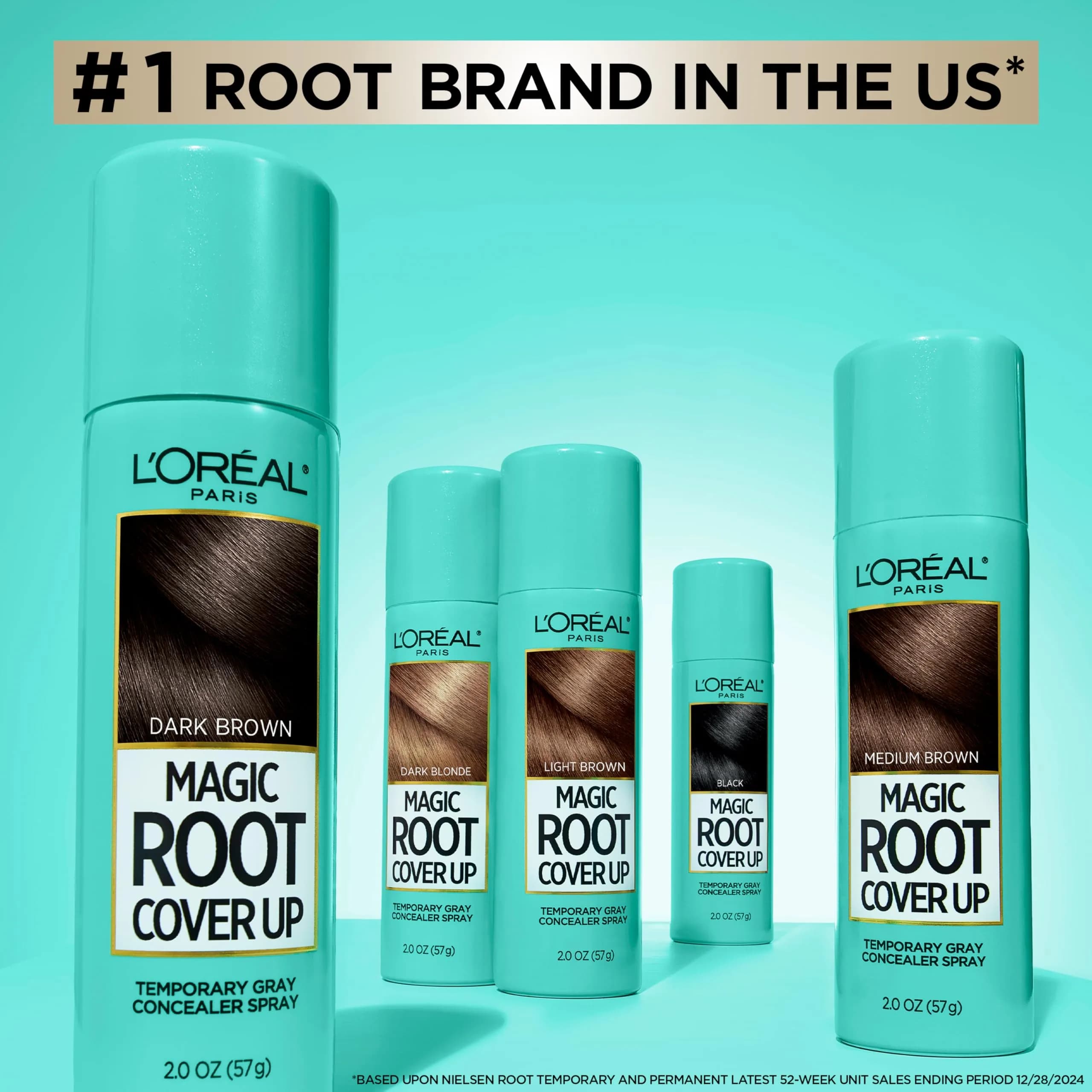 L'Oreal Paris Magic Root Cover Up Gray Hair Spray, Dark Brown, 2 oz (59 ml) | Ammonia-Free Temporary Root Concealer thumbnail 8