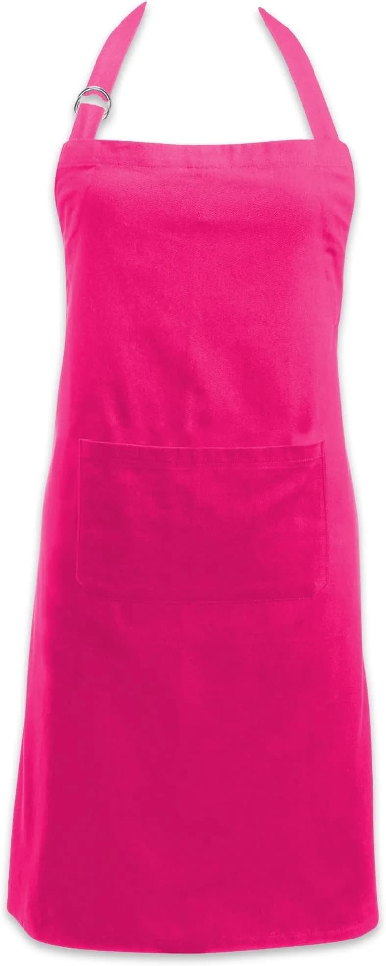 DII Plus Size Apron Gray | Unisex Cotton Kitchen Essential — Neon Pink / Regular Size Chef Apron