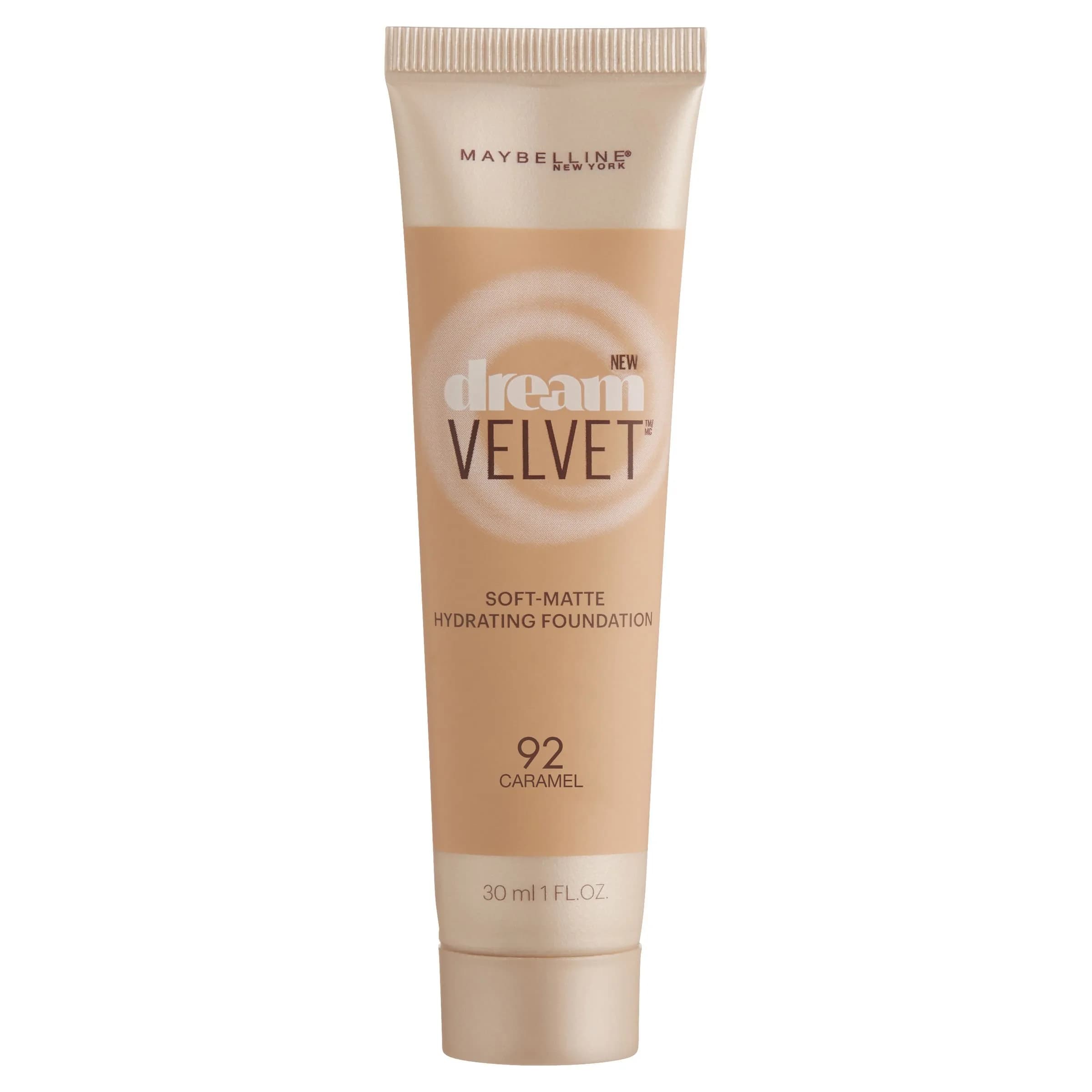 Maybelline New York Dream Velvet Soft-Matte Hydrating Foundation Caramel 29.57 ml (1 fl. oz.) | Hydrates for 12 Hours - main product image