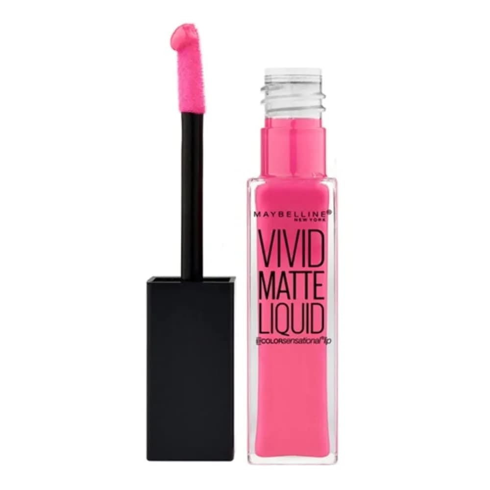 Maybelline New York Color Sensational Vivid Matte Liquid Lipstick Vivid Violet 7.7ml (0.26 fl. oz.) — Pink Charge