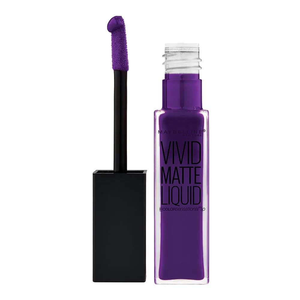 Maybelline New York Color Sensational Vivid Matte Liquid Lipstick Vivid Violet 7.7ml (0.26 fl. oz.) - main product image