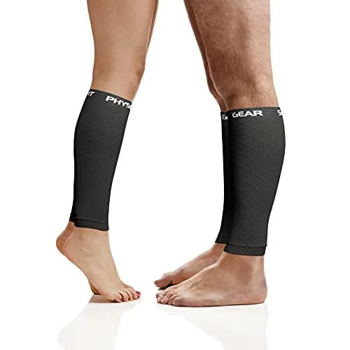Physix Gear Sport Calf Compression Sleeves S/M Black | Graduated Compression thumbnail 3