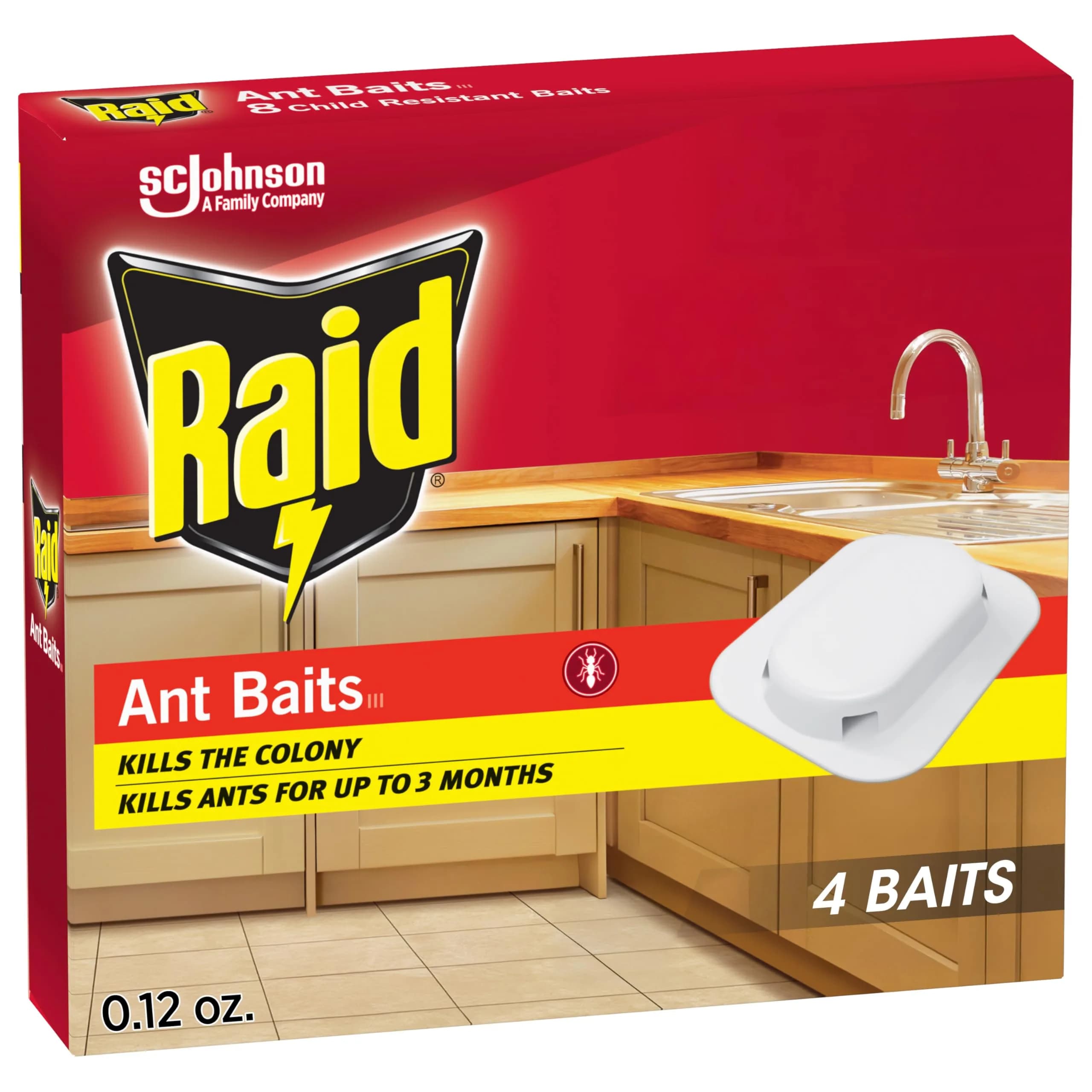 Raid Ant Killer Baits 4 Count | Kills Colony & Ants for 3 Months - main product image