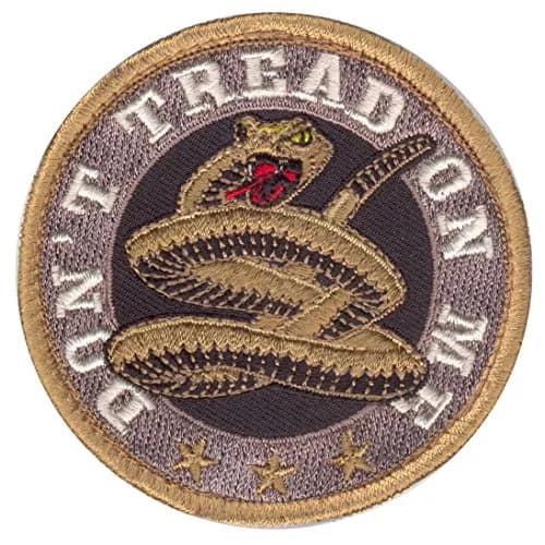 Rothco Don't Tread On Me Round Morale Patch 7.62 cm (3") | Hook Backing for Uniforms & Gear thumbnail 1