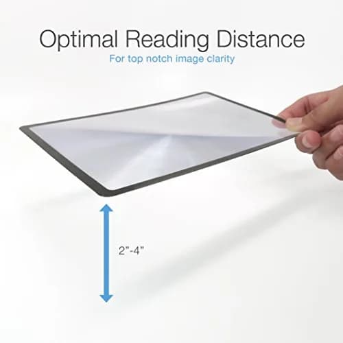 MagniPros Premium 3X (300%) Page Magnifying Fresnel Lens 4.5" x 7" | Ideal for reading small prints & low vision aids thumbnail 7