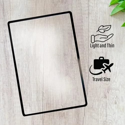 MagniPros Premium 3X (300%) Page Magnifying Fresnel Lens 4.5" x 7" | Ideal for reading small prints & low vision aids thumbnail 4