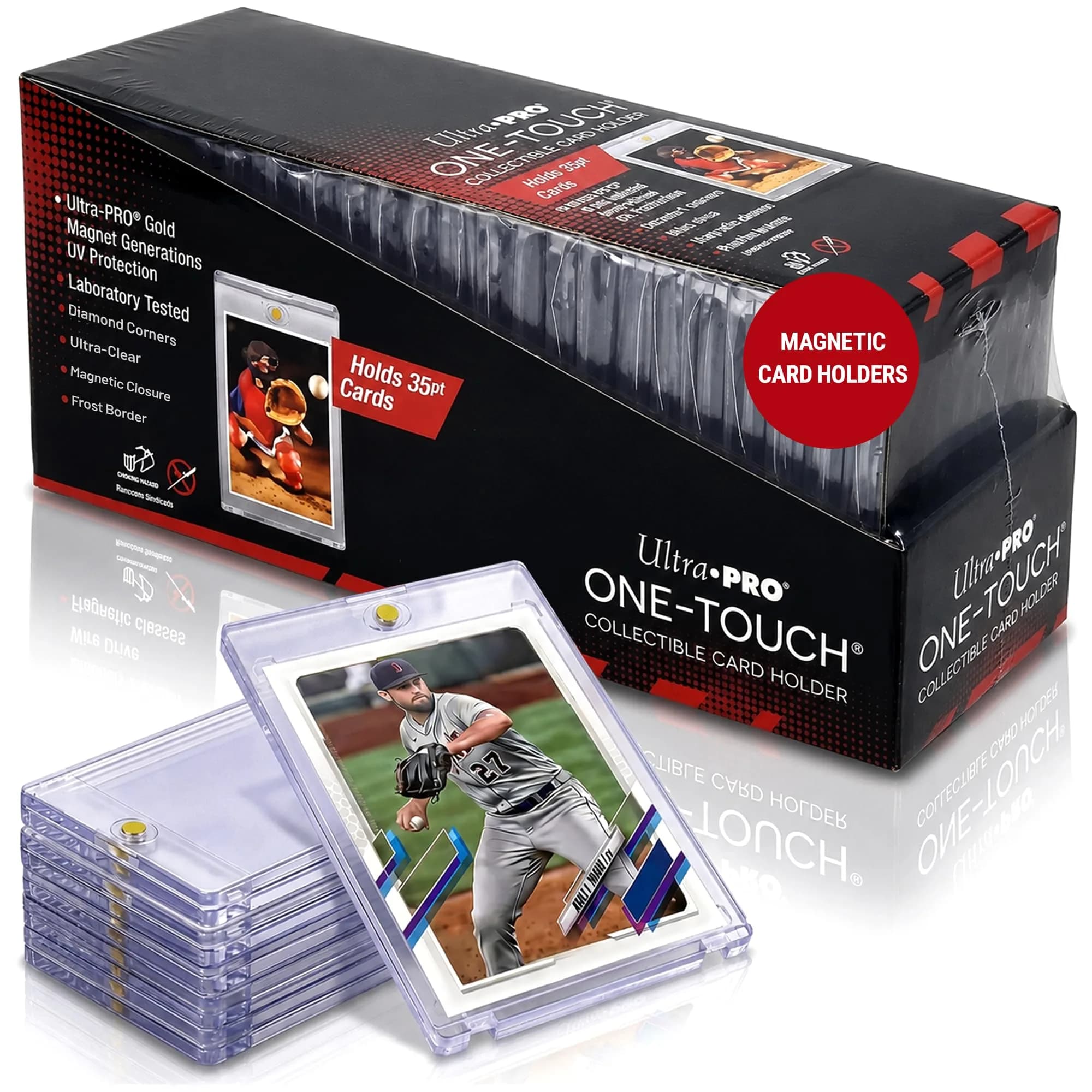 Ultra Pro Magnetic Card Holder 35pt | Clear Display with UV Blocking for Standard Cards - main product image