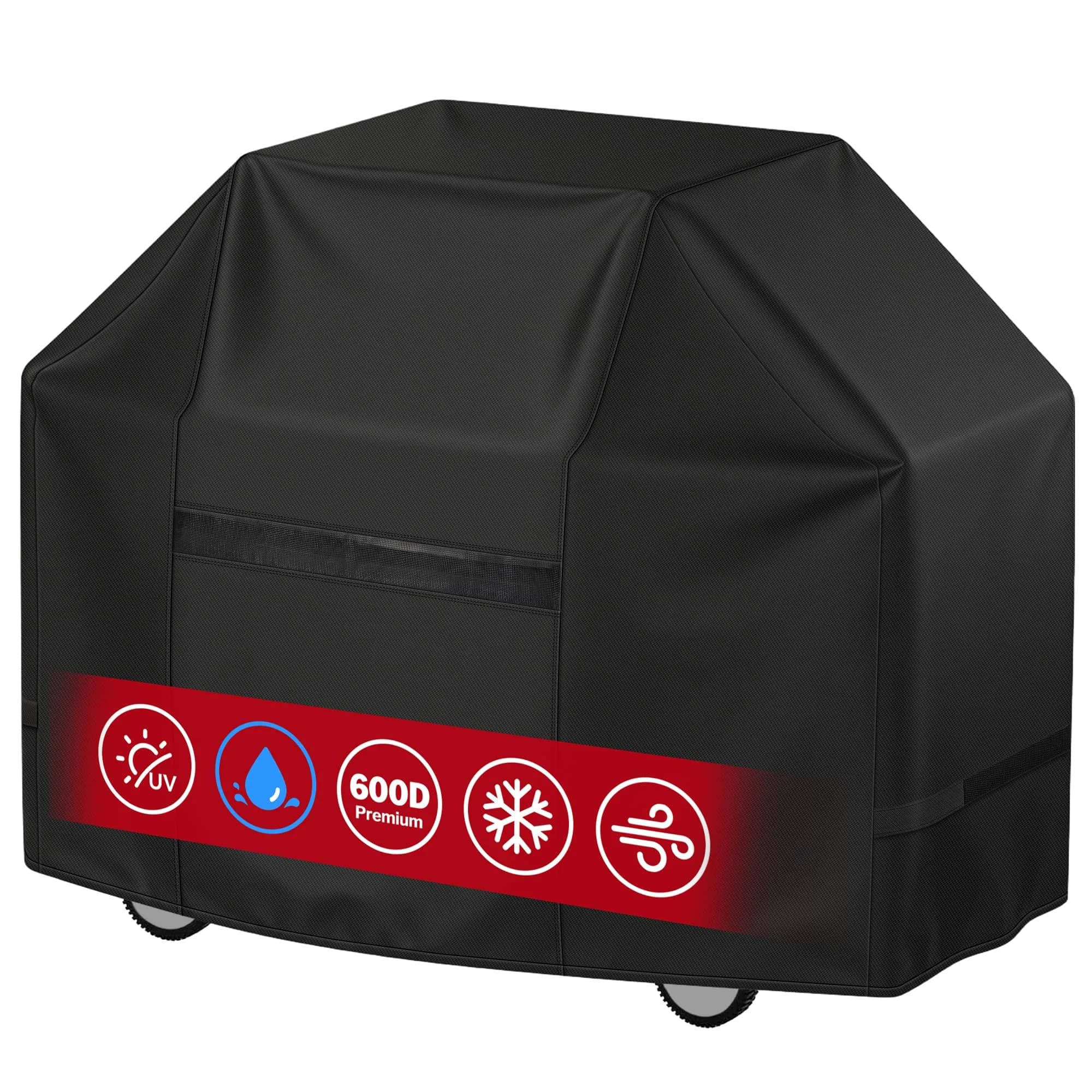 iCOVER 70 Inch Heavy-Duty Waterproof Grill Cover | Fits Weber, Char-Broil, Dyna-Glo & More