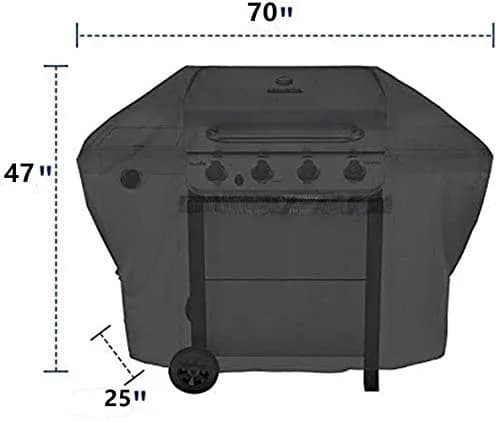 iCOVER 70 Inch Heavy-Duty Waterproof Grill Cover | Fits Weber, Char-Broil, Dyna-Glo & More thumbnail 5