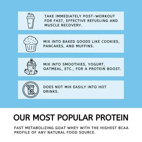 Mt. Capra Clean Whey Protein | 24 g Protein Per Serving | Vanilla Bean thumbnail 5