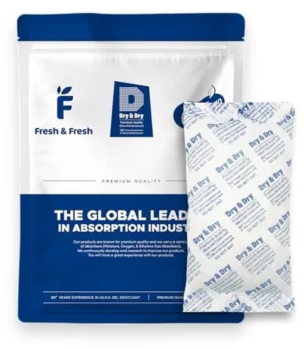 Dry & Dry Silica Gel Packets 300 Gram | Rechargeable Moisture Absorbers for Food & Electronics thumbnail 1